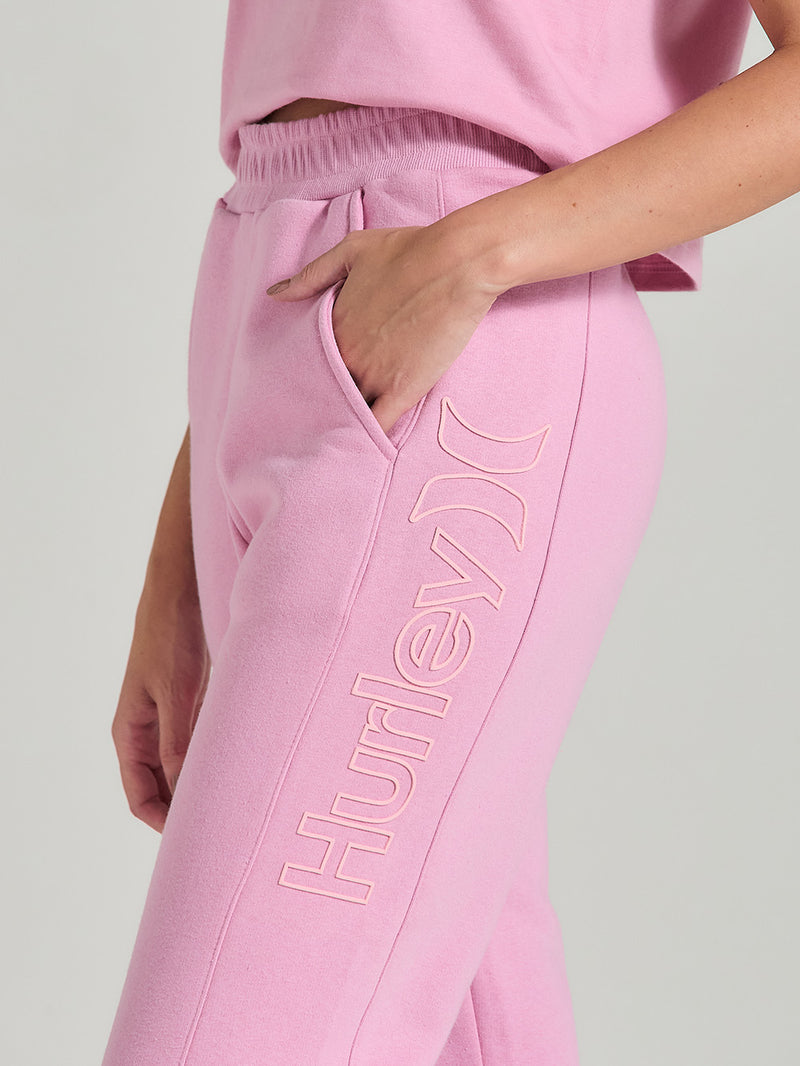 Calça Moletom Feminina Básica Rosa Hurley Outline