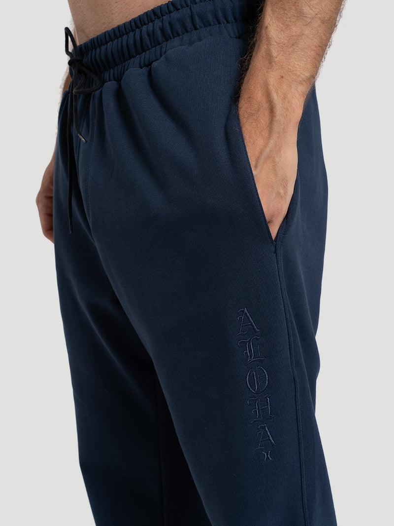 Calça de Moletom Masculina Hurley Aloha Azul Marinho