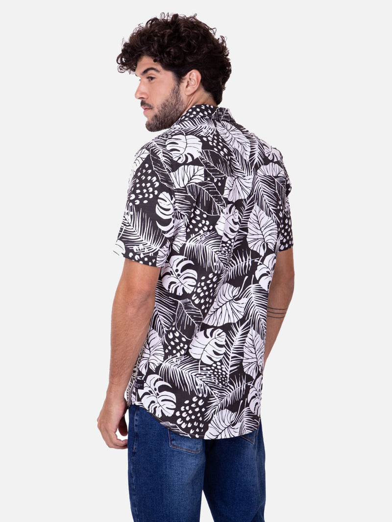 Camisa Hurley Botanic Preta