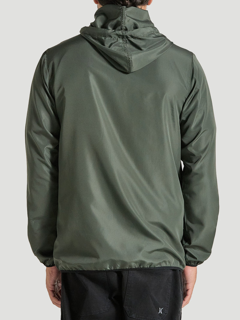 Jaqueta Corta Vento Verde Militar Hurley Bottle