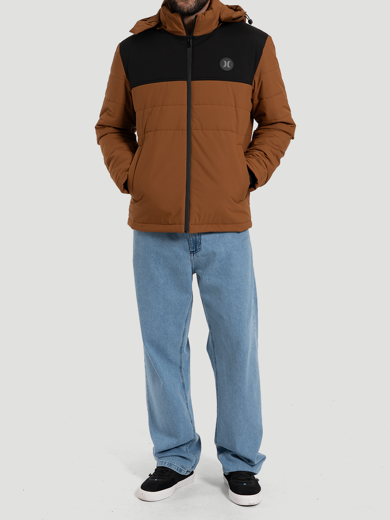 Jaqueta Hurley Camper Forrada Ocre