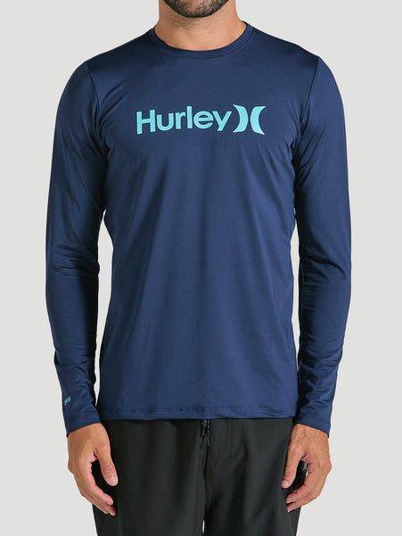 Lycra Surf Manga Longa Azul Marinho Hurley One&Only