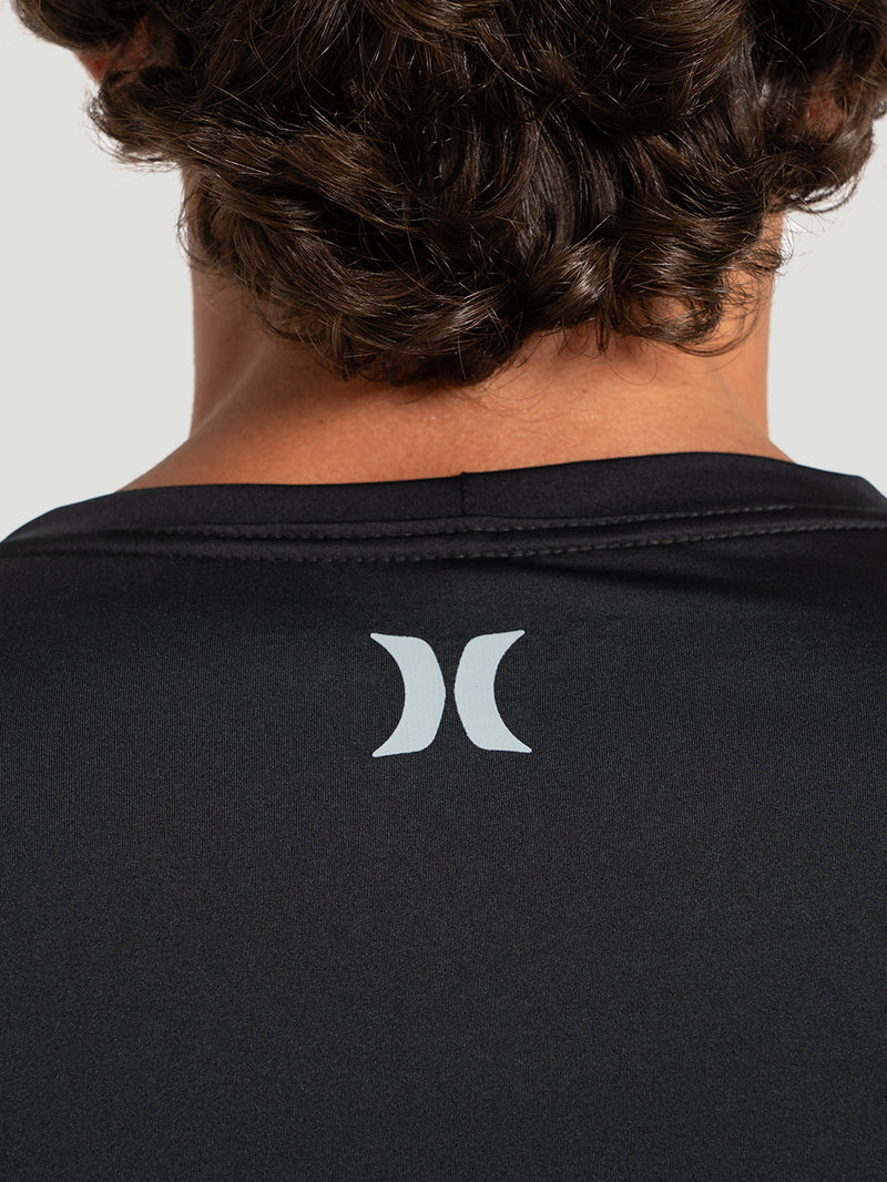 Camiseta UV Surf Tee Hurley One & Only Manga Longa Preta