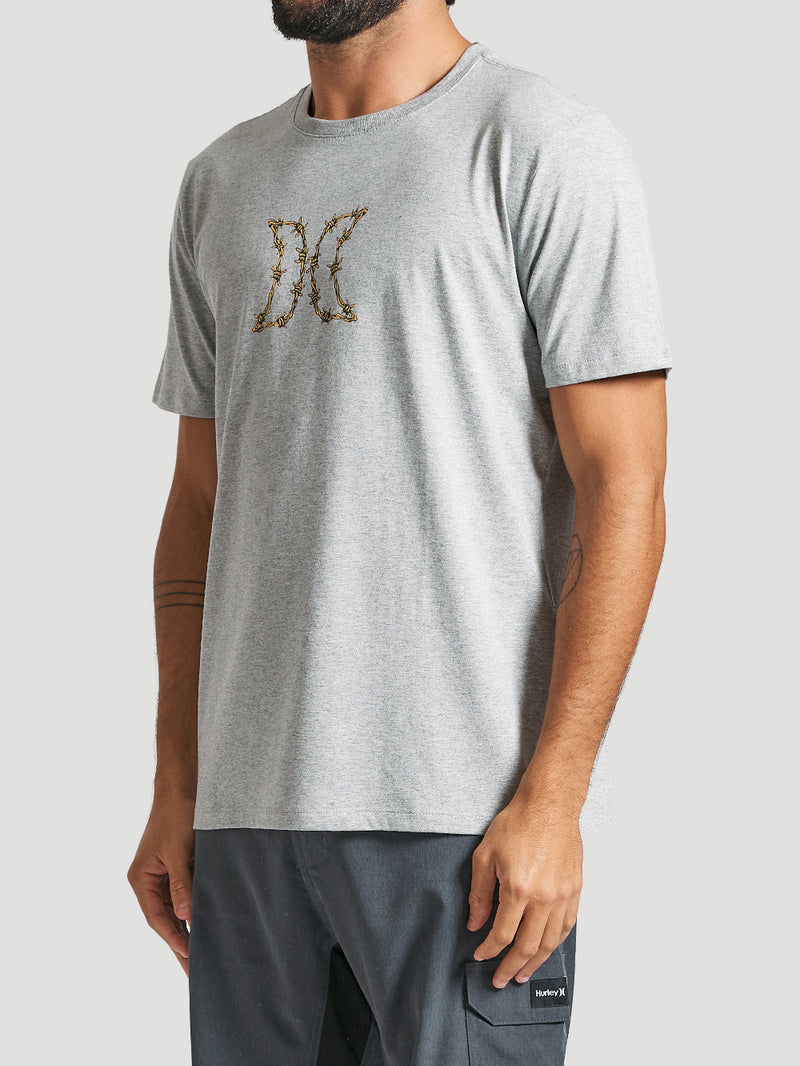 Camiseta Hurley Hard Mescla Cinza