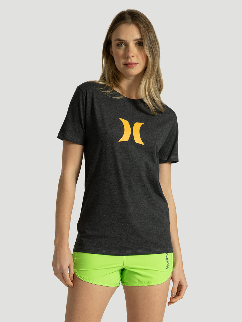 Camiseta Hurley Icon Mescla Preto