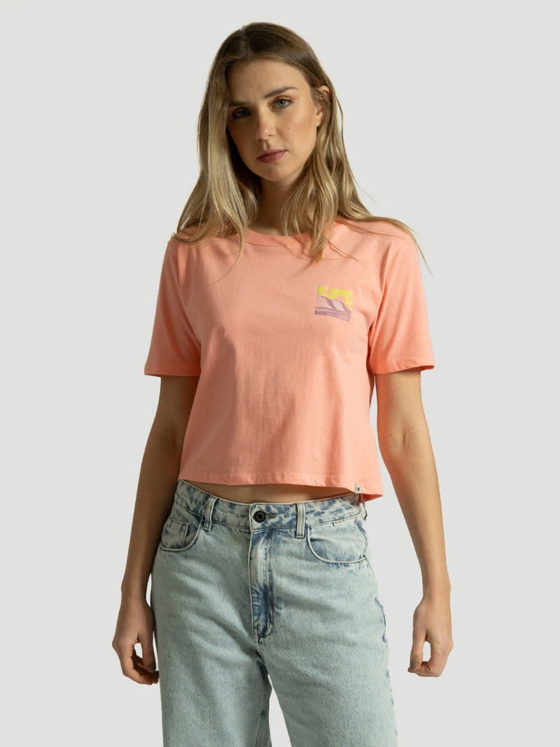 Camiseta Hurley Postcard Rosa