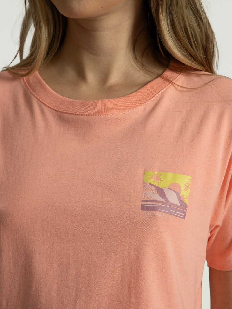 Camiseta Hurley Postcard Rosa