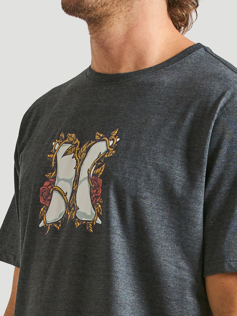 Camiseta Hurley HARD ICON Mescla Preto