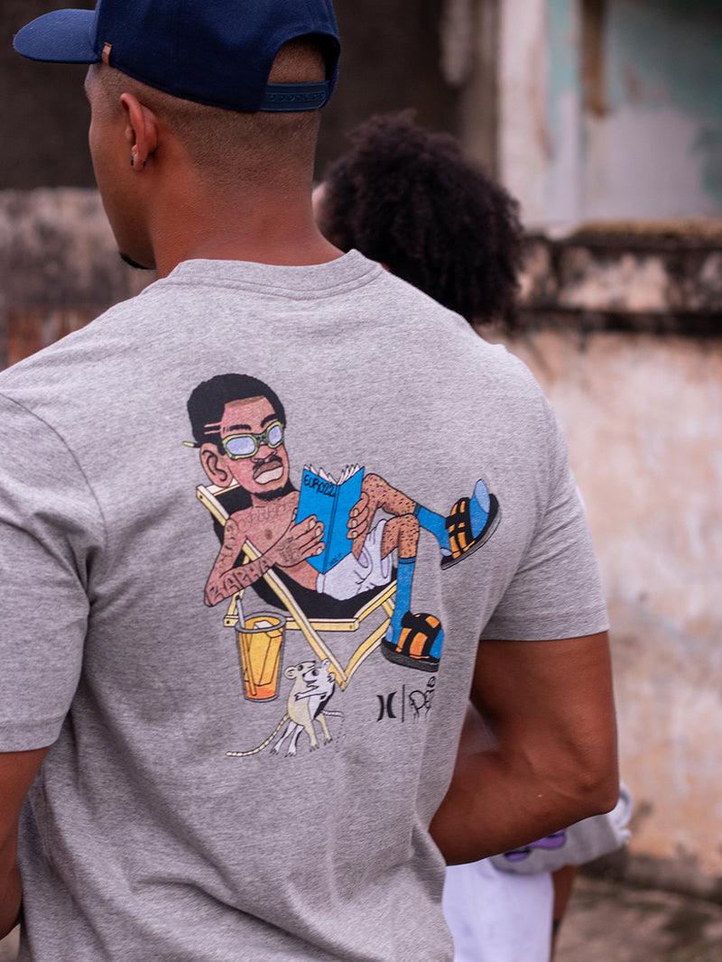 Camiseta Hurley POISÉ EURO22 Mescla Cinza