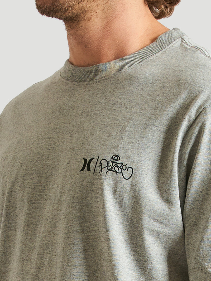 Camiseta Hurley POISÉ EURO22 Mescla Cinza