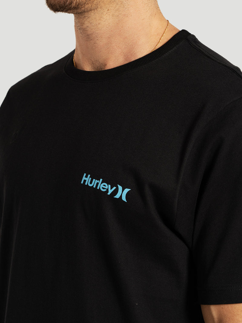 Camiseta Manga Curta Preta Hurley Classic