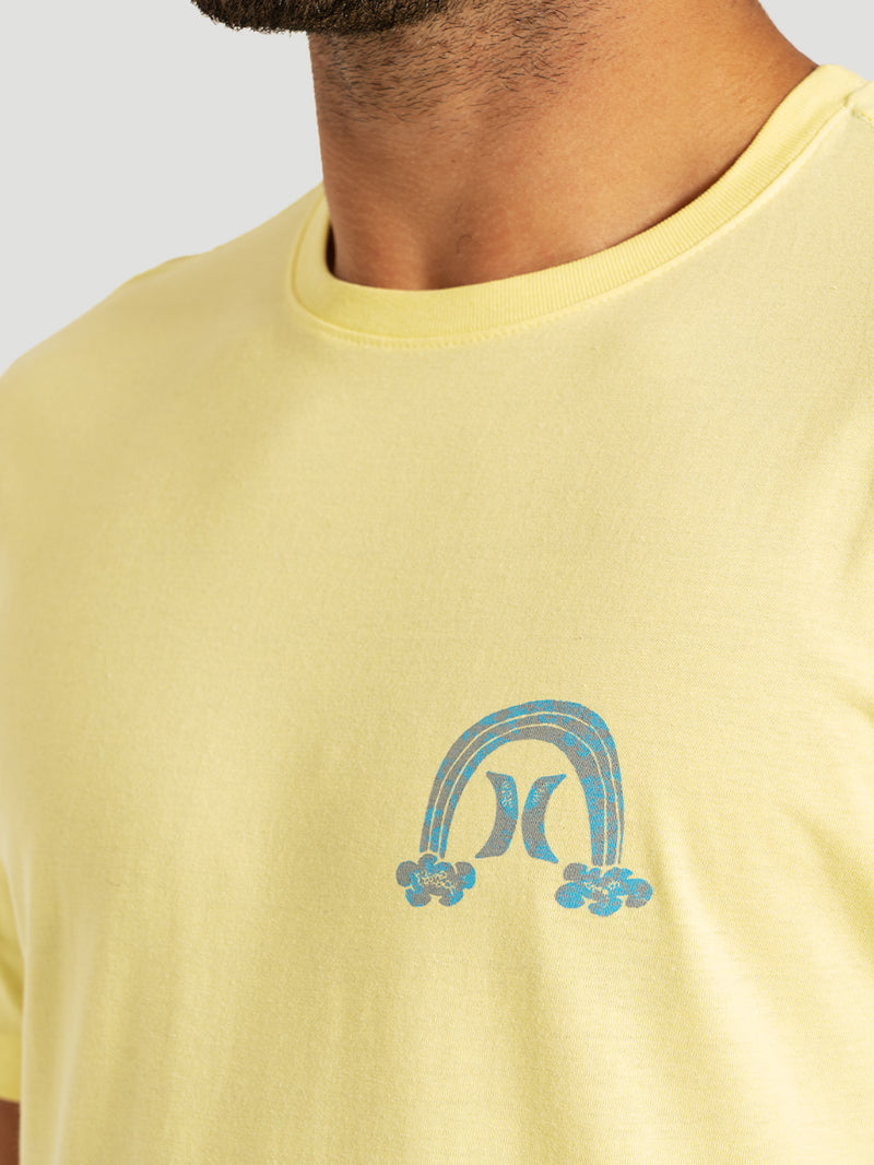 Camiseta Manga Curta Amarela Hurley Flops