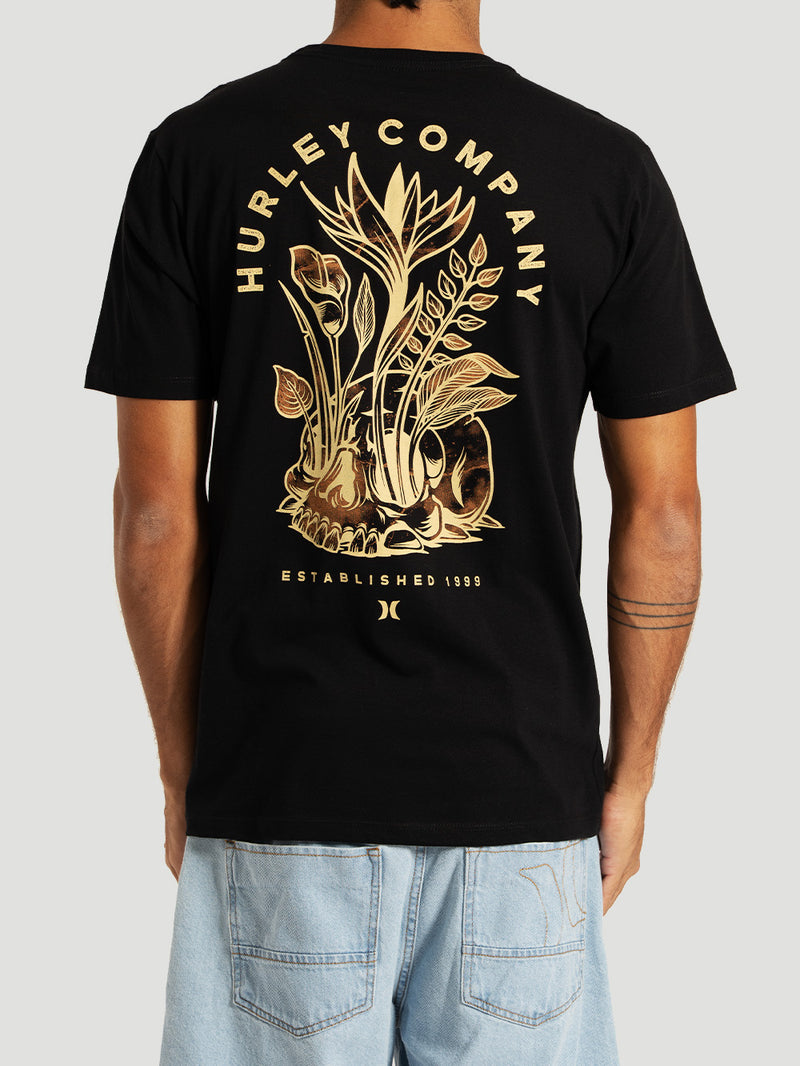 Camiseta Manga Curta Preta Hurley Silk End Off