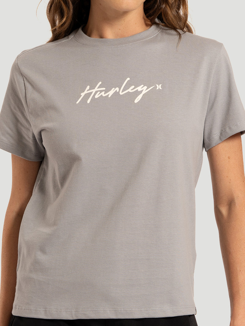 Camiseta Manga Curta Cinza Hurley Line