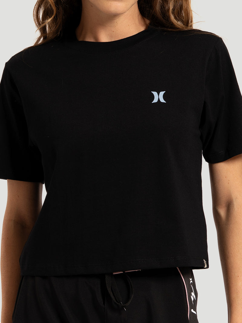 Camiseta Manga Curta Preta Hurley Icon