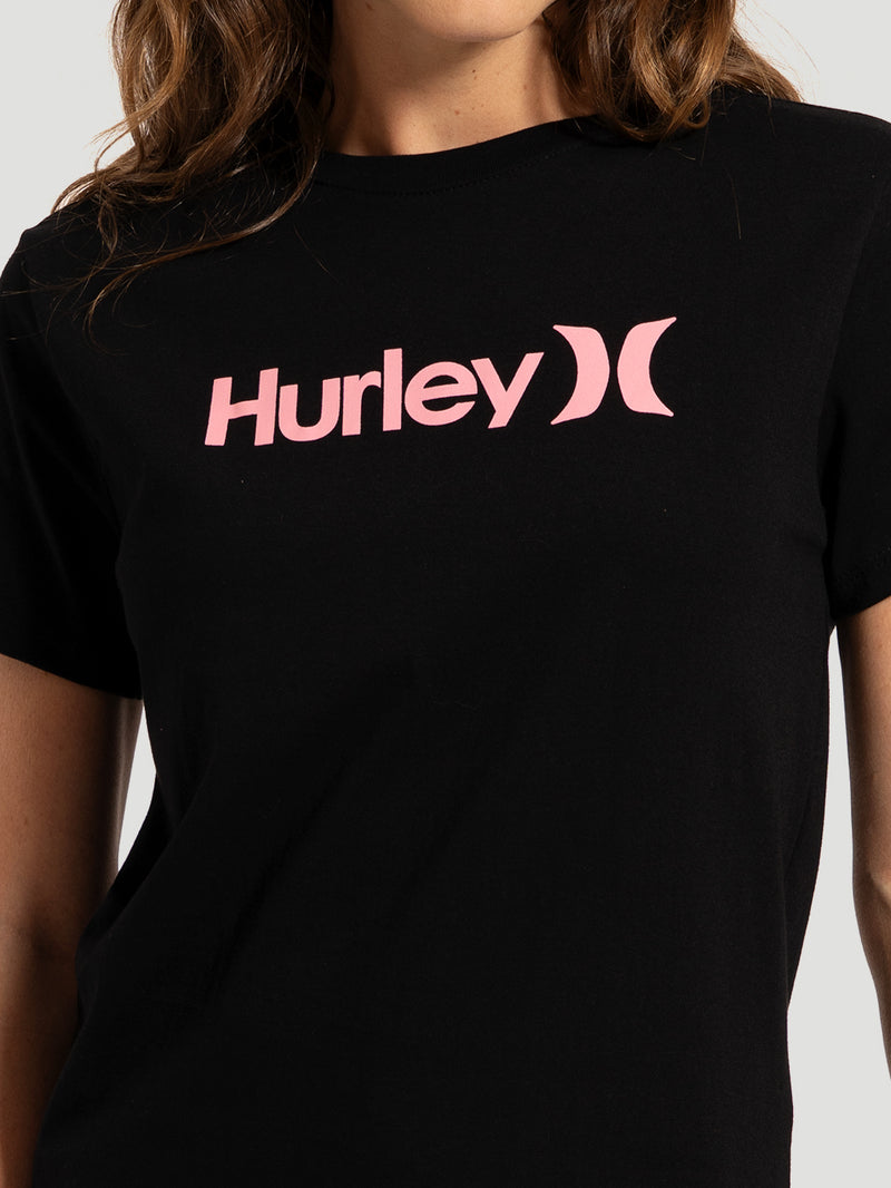 Camiseta Manga Curta Preta Hurley One&Only