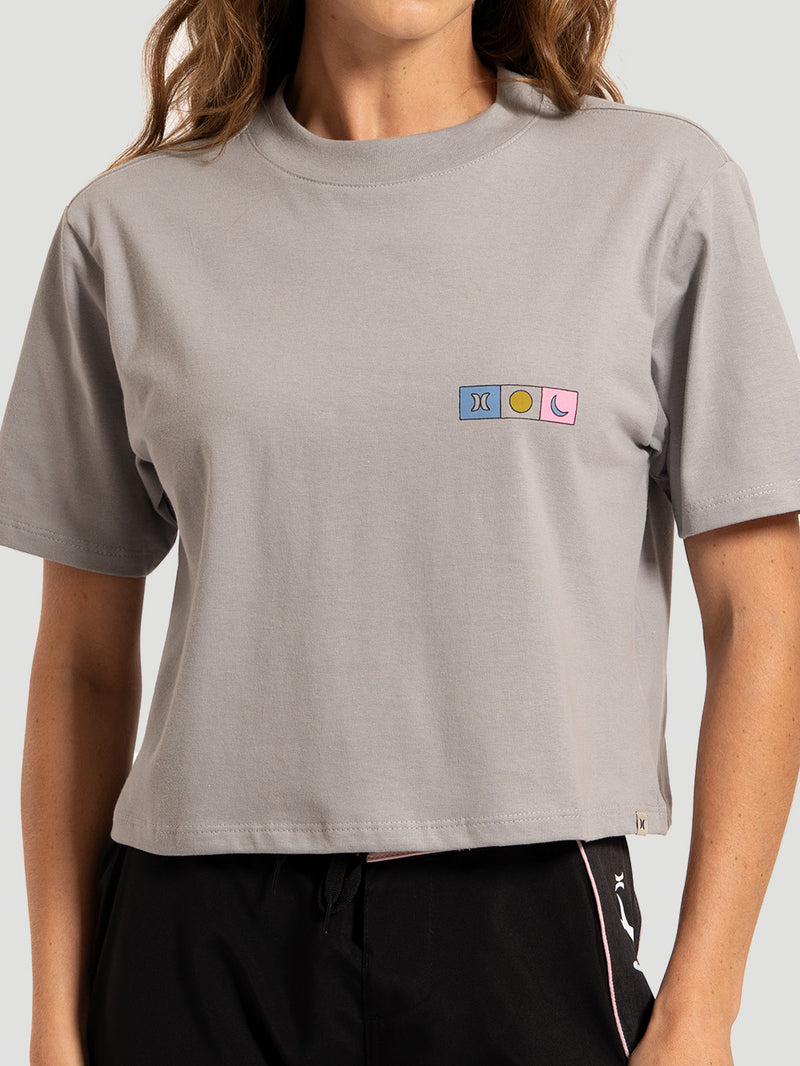Camiseta Manga Curta Cinza Hurley Portrait