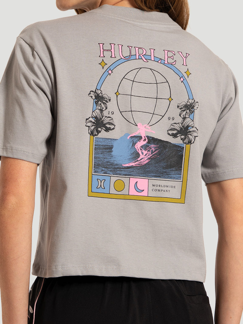 Camiseta Manga Curta Cinza Hurley Portrait