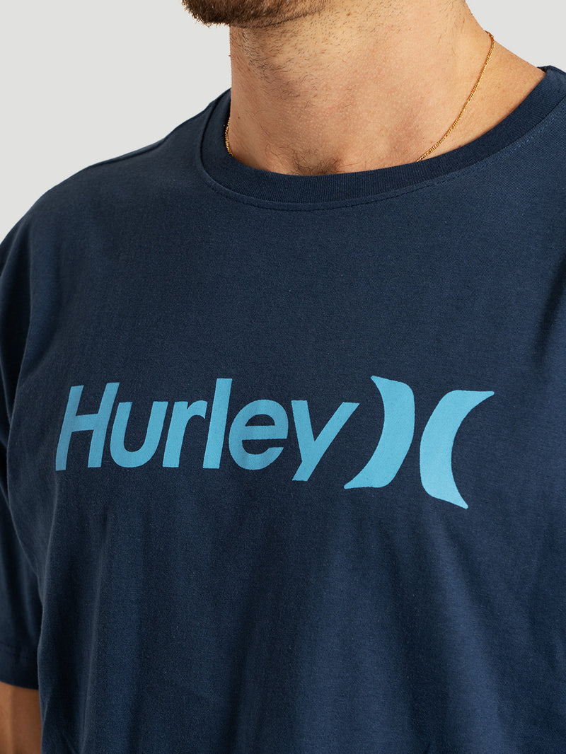 Camiseta Manga Curta Marinho Hurley O&O Solid