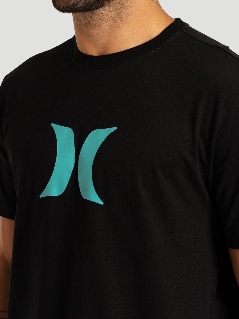 Camiseta Manga Curta Preta Hurley Icon