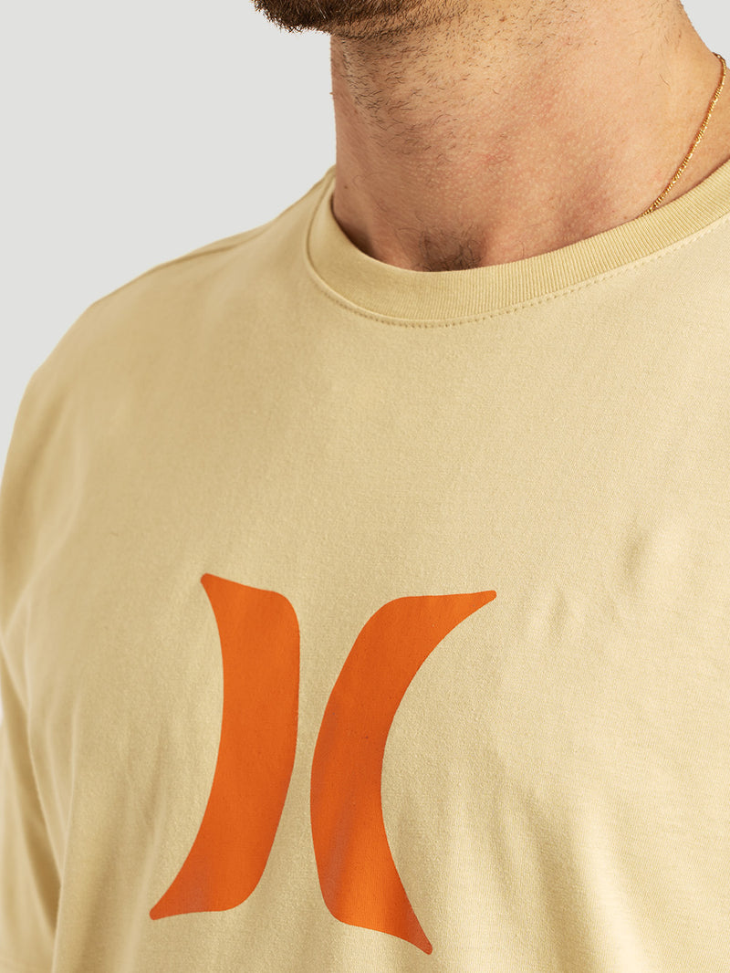 Camiseta Manga Curta Bege Hurley Icon