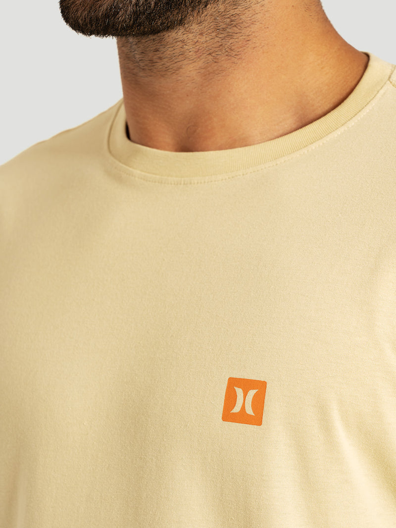 Camiseta Manga Curta Bege Hurley Mini Icon II