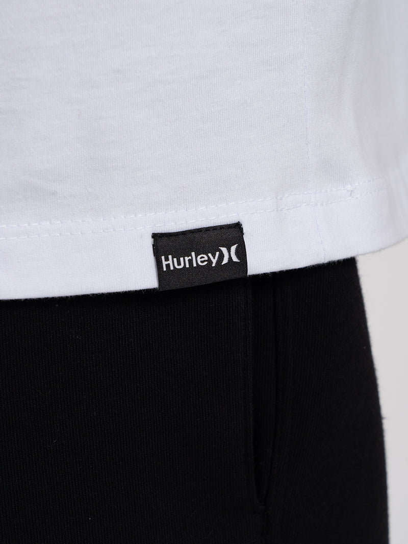 Camiseta Manga Curta Hurley Hands Branca