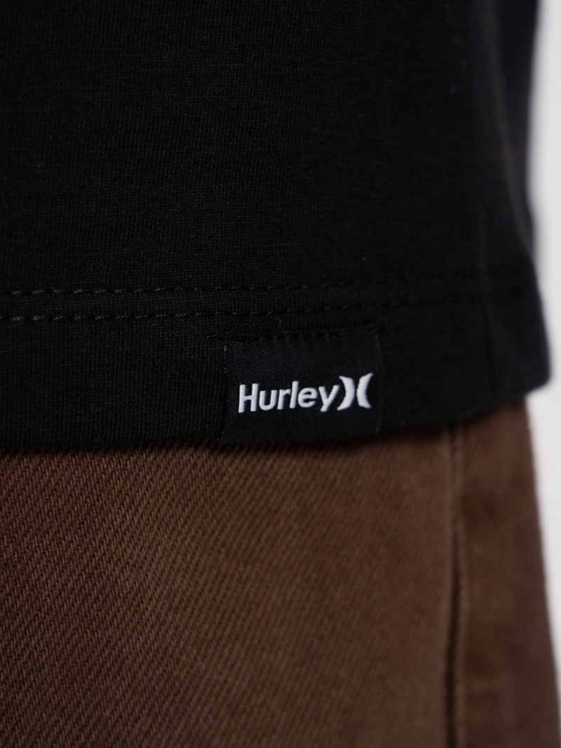 Camiseta Manga Curta Hurley Nine Nine Preta