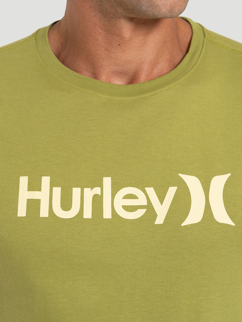 Camiseta Manga Curta Hurley Silk O&O Solid Verde