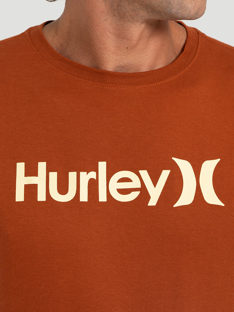 Camiseta Manga Curta Hurley Silk O&O Solid Marrom