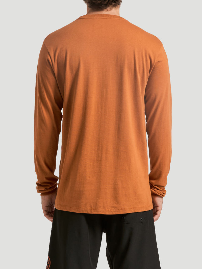 Camiseta Manga Longa Hurley Icon Ocre