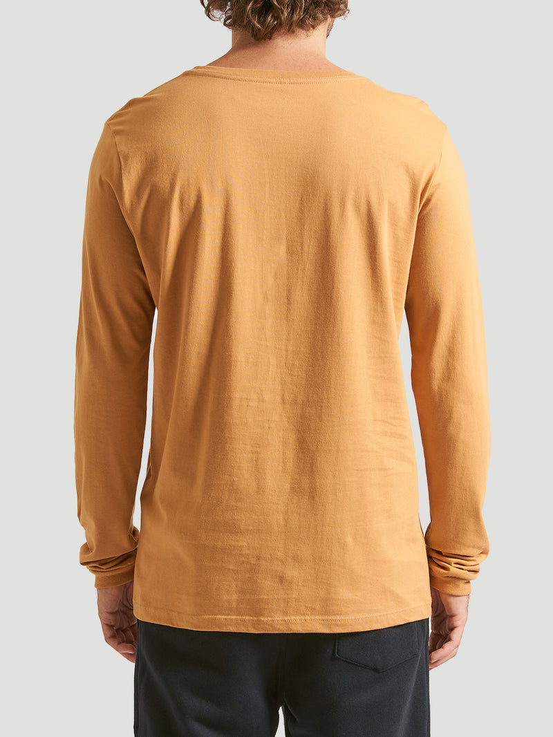 Camiseta Manga Longa Hurley O&O Solid Mostarda
