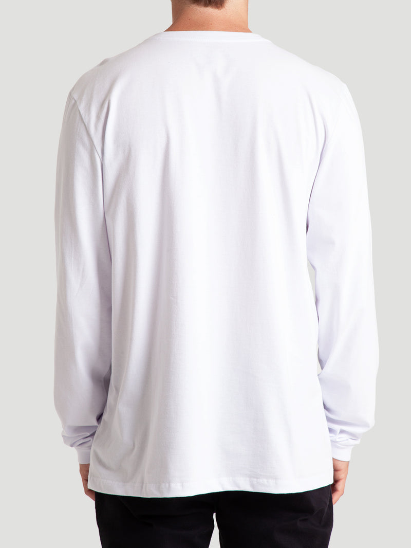 Camiseta Branca Manga Longa Hurley Mini Icon II