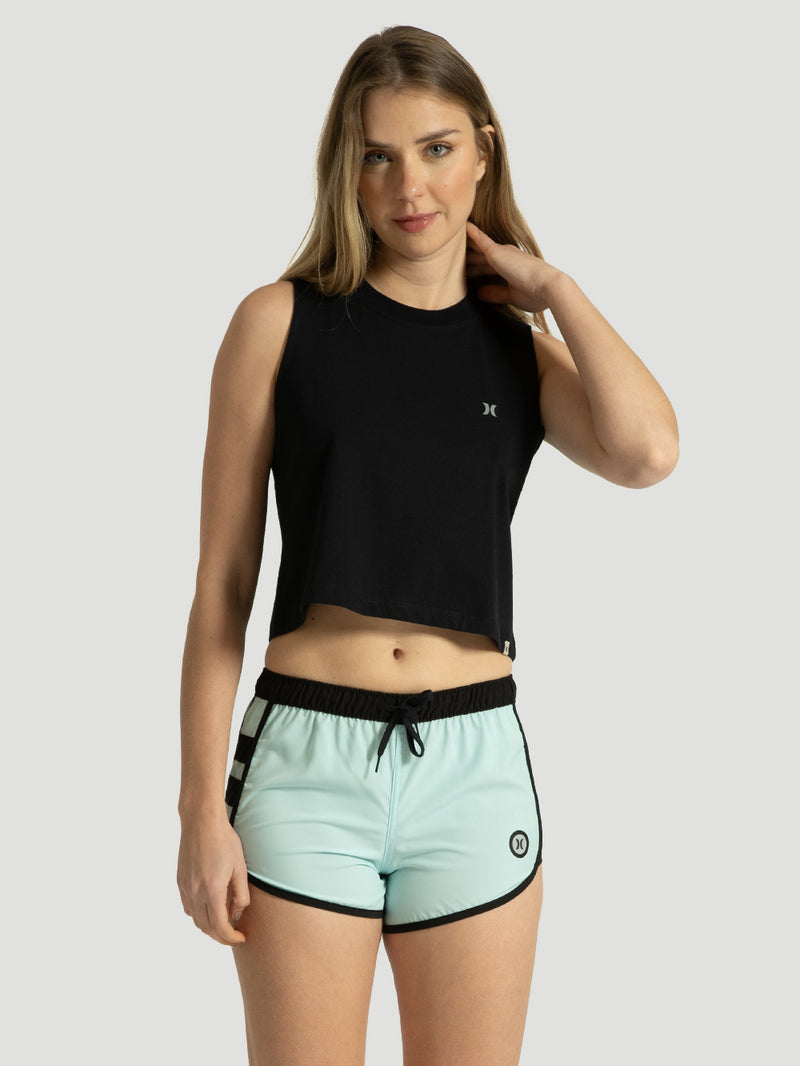 Blusa Hurley Cut Heat Preta