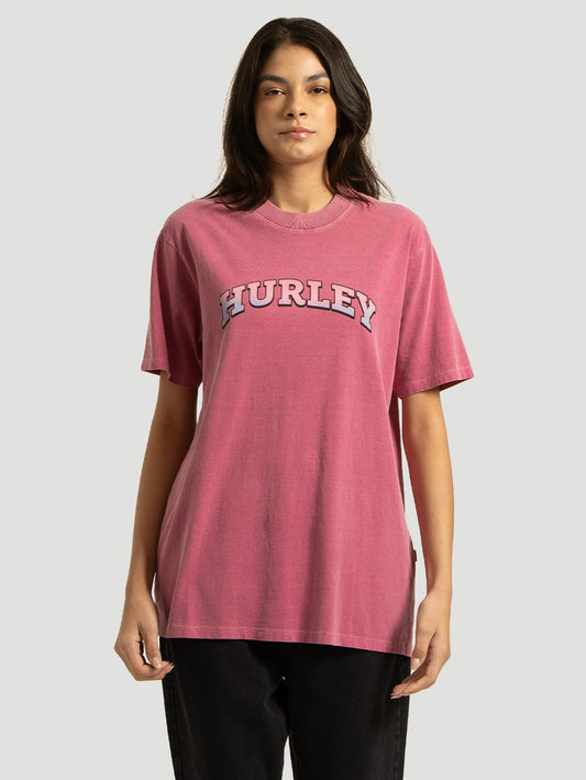 Camiseta Hurley College Rosa