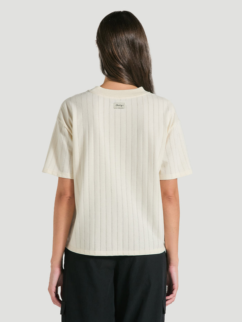 Blusa Cropped Oversized Off White Hurley Soul