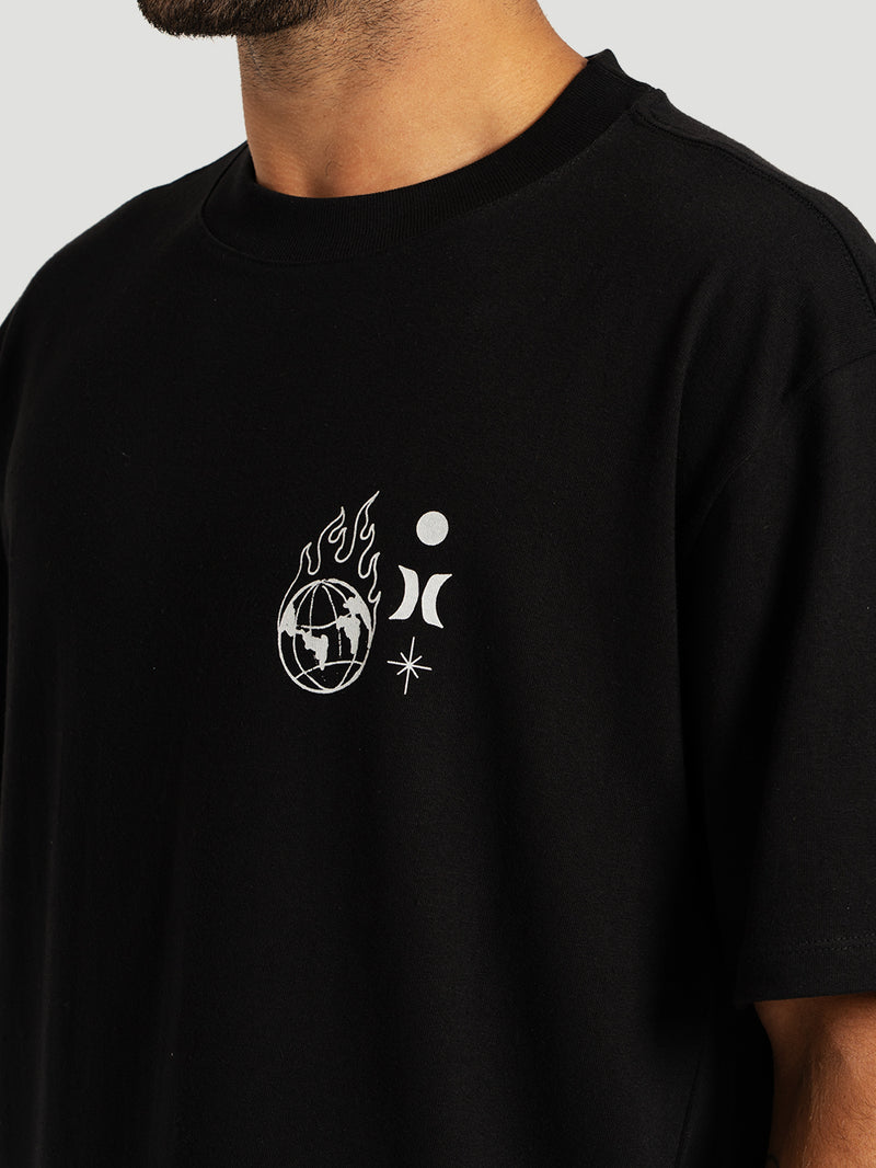 Camiseta Especial Preta Hurley Letters