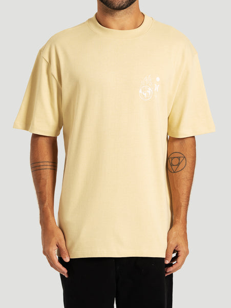 Camiseta Especial MaxFit Bege Hurley Letters