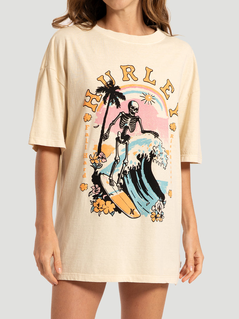 Camiseta Manga Curta Off White Hurley Paradise