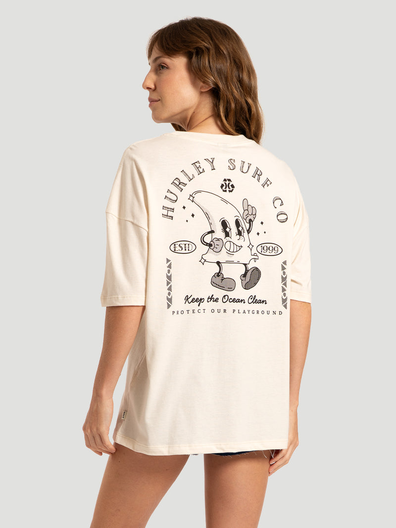 Camiseta Especial Manga Curta Off White Hurley Eco