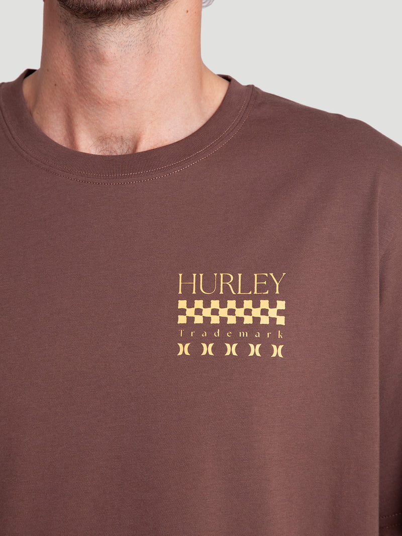 Camiseta Especial Hurley Trademark Marrom