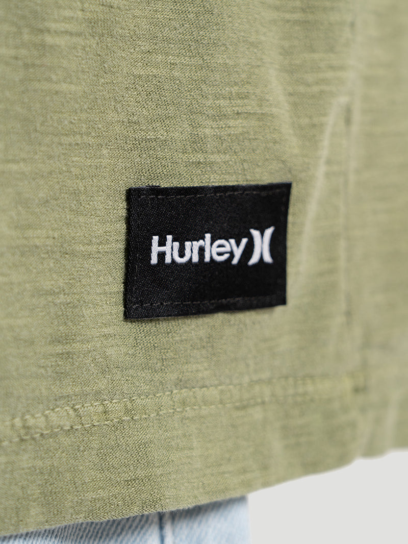 Camiseta Hurley Especial Wash Icon Bordado Verde
