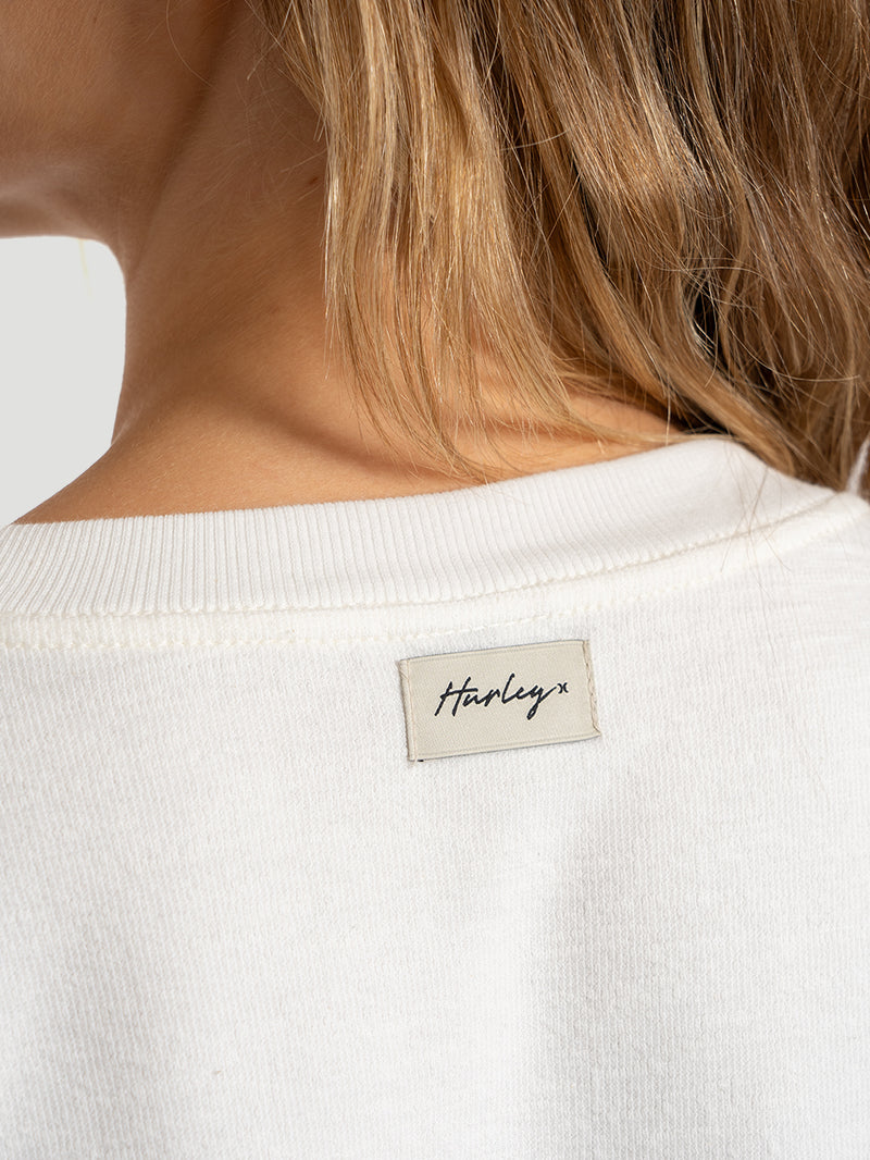 Blusa Manga Longa Clarie Feminina Hurley Off White