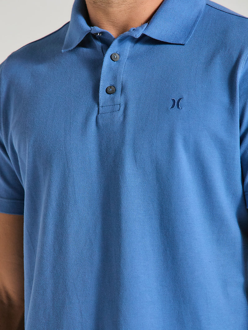 Camisa Gola Polo Azul Hurley Weekend