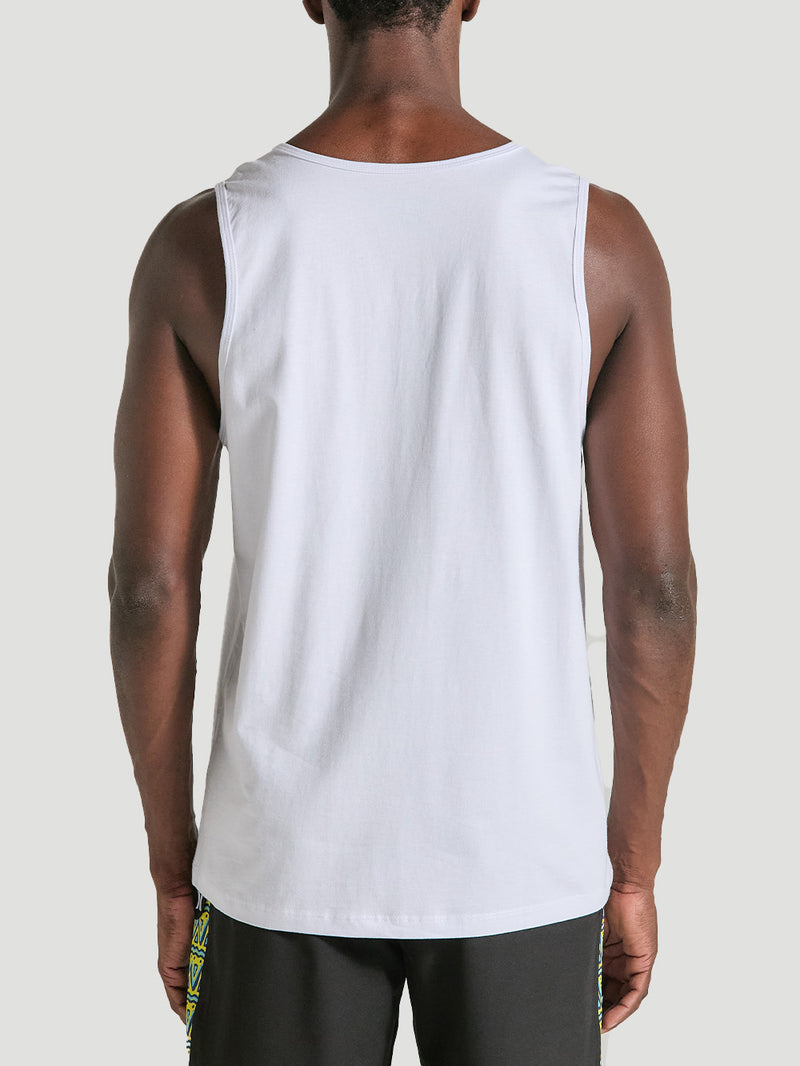 Regata Branca Com Estampa Hurley Retro Waves
