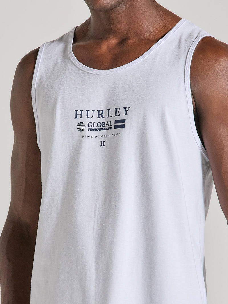 Regata Branca Casual Hurley Globo