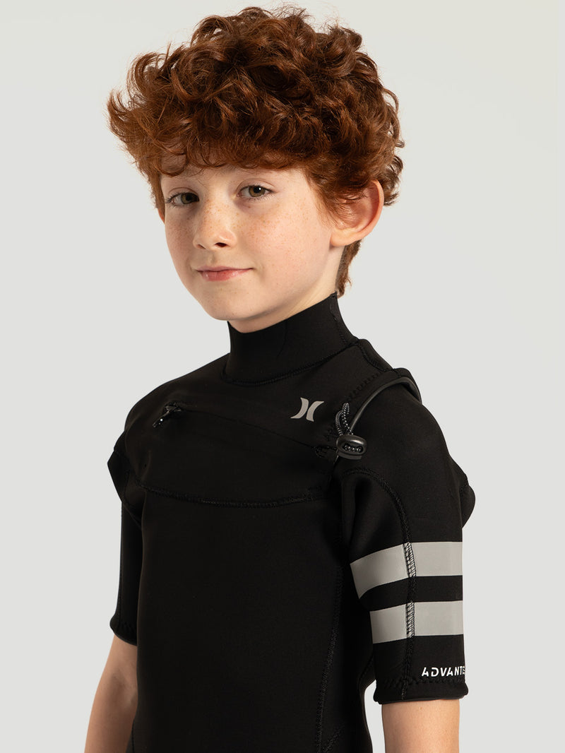 Long John Juvenil Hurley Advant 2/2mm SS Fullsuit Preto