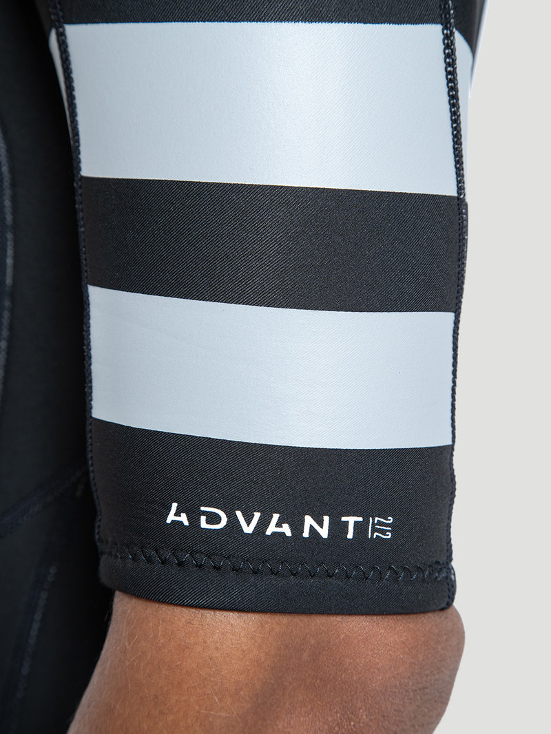 Short John Hurley Advant 2/2mm Manga Curta Springsuit Preto