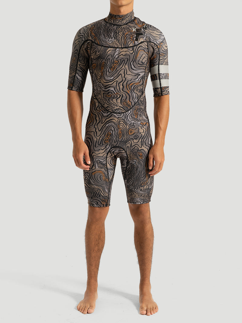 Short John Hurley Advant Printed 2/2MM SS Springsuit