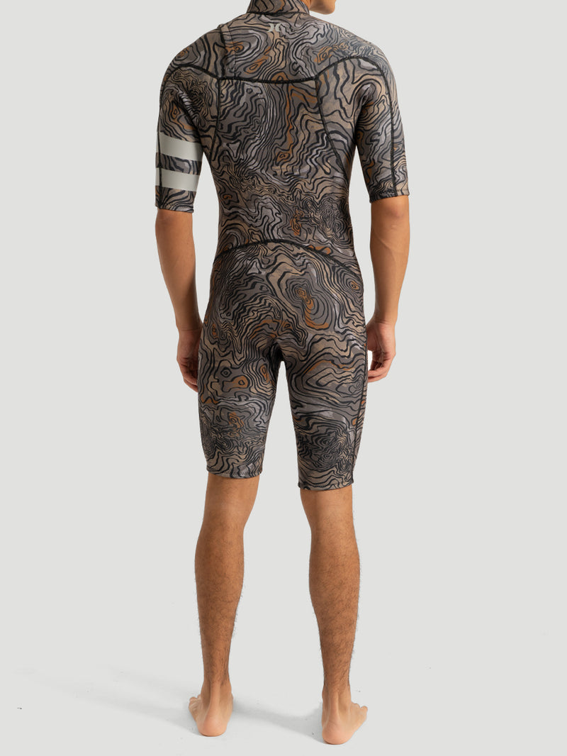 Short John Hurley Advant Printed 2/2MM SS Springsuit